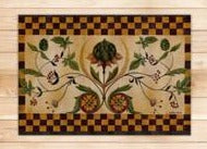 Small Artichoke Rug 25" X 36"