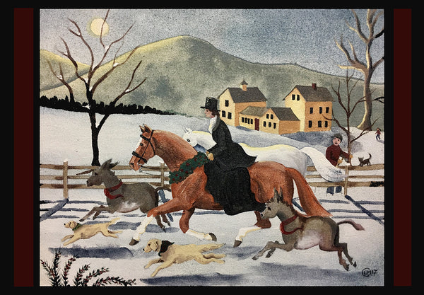"Christmas Herd" Rug