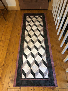 Tumbling Block Runner 25" X 72"