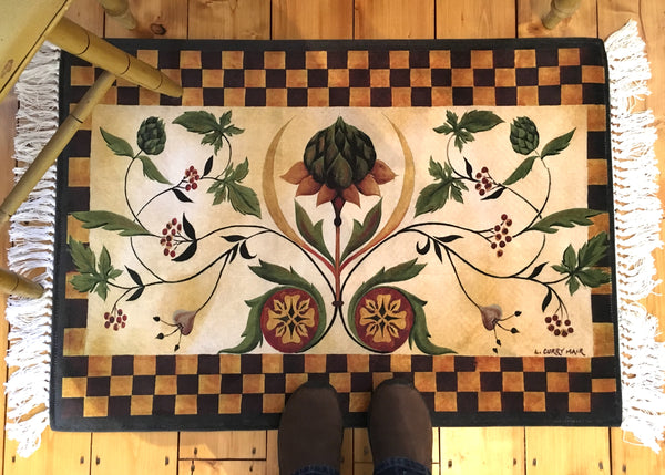 Small Artichoke Rug 25" X 36"