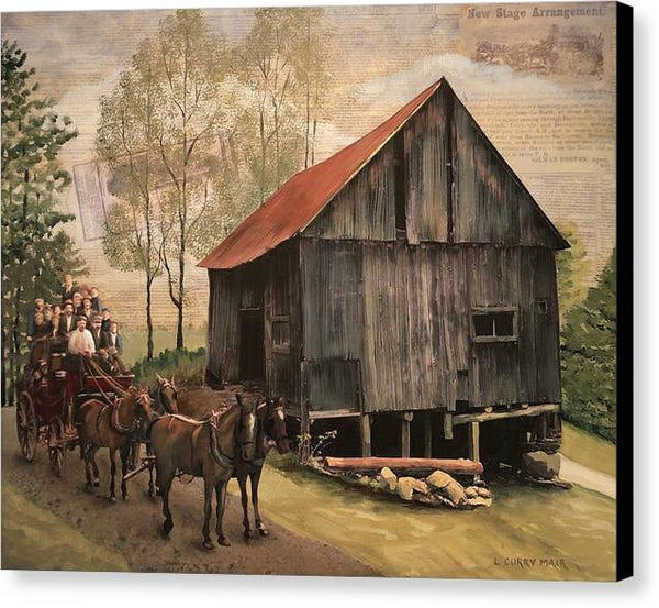 Grout Road Barn - Canvas Print