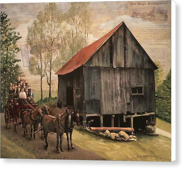 Grout Road Barn - Canvas Print