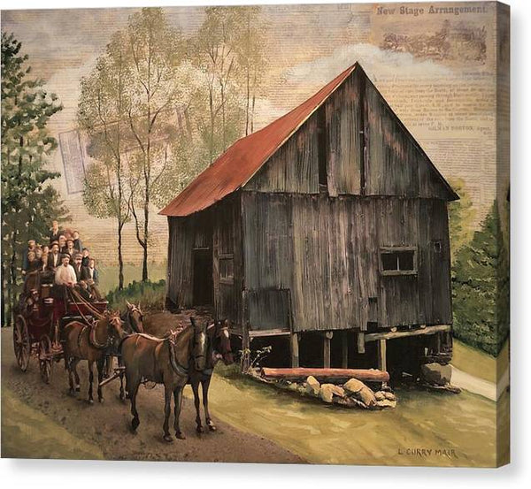 Grout Road Barn - Canvas Print