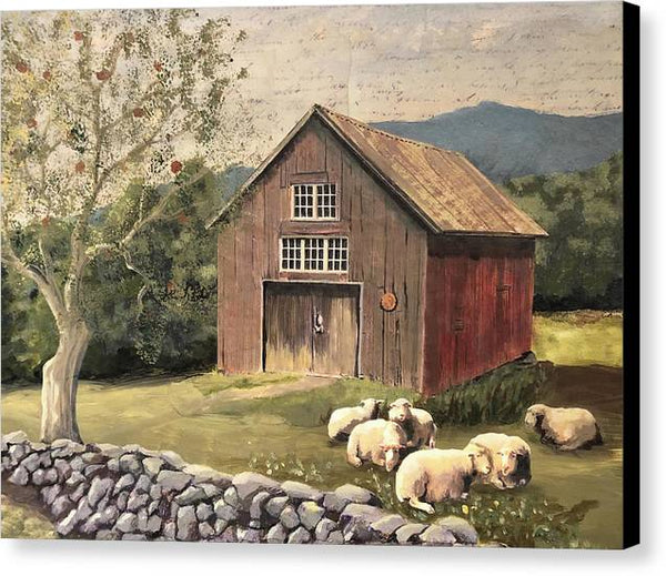 Henry Gould Road Barn 2 - Canvas Print