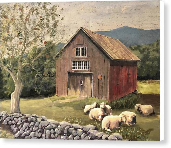Henry Gould Road Barn 2 - Canvas Print