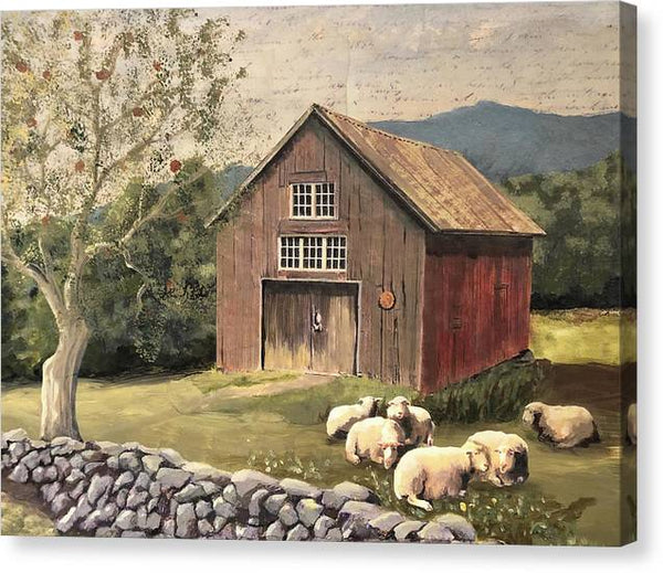 Henry Gould Road Barn 2 - Canvas Print