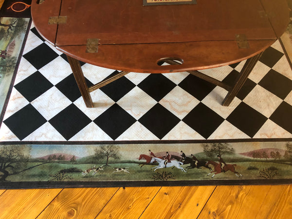 Hunt Scene Area Rug 51" X 79"