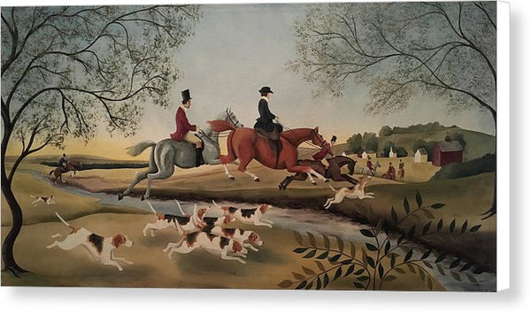 Navigating The Brook - Canvas Print