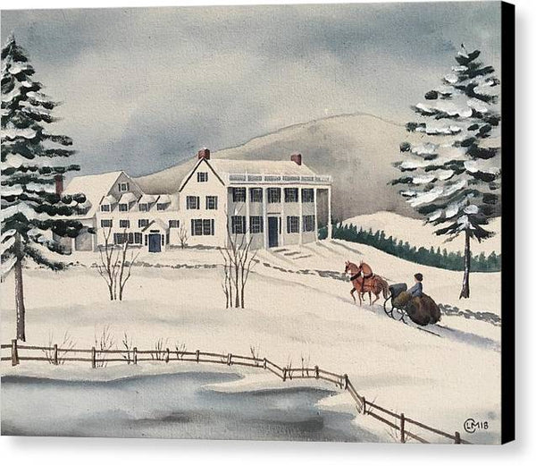 Snow Inn - Canvas Print