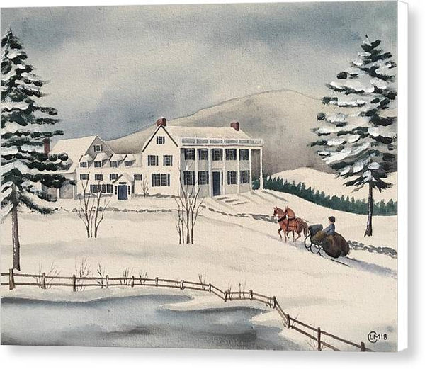 Snow Inn - Canvas Print