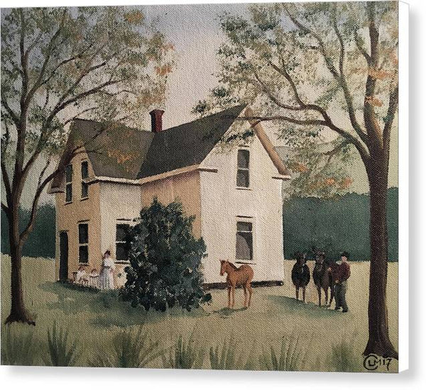 Summer Farmhouse - Canvas Print