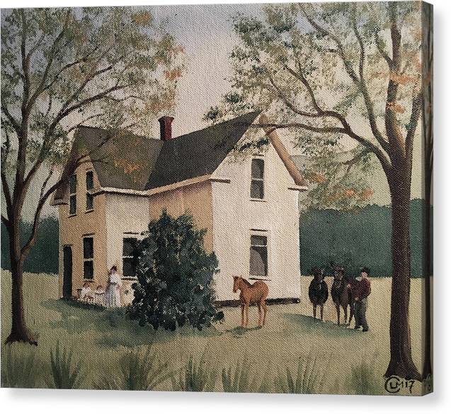 Summer Farmhouse - Canvas Print