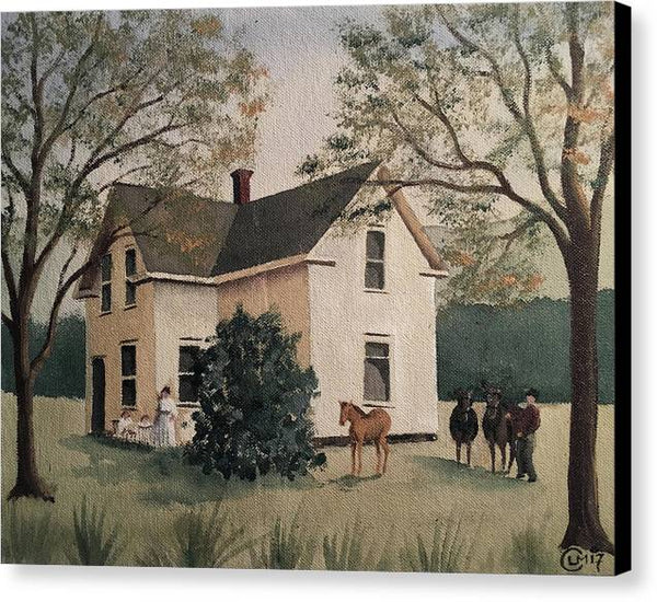 Summer Farmhouse - Canvas Print