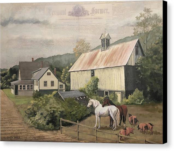 Thrasher Road Barn 2 - Canvas Print