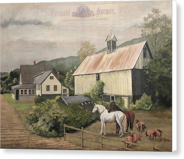 Thrasher Road Barn 2 - Canvas Print