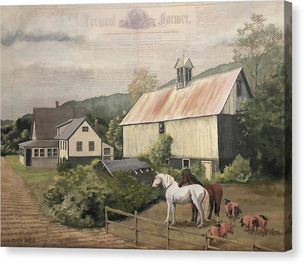 Thrasher Road Barn 2 - Canvas Print