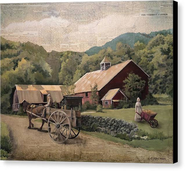 Thrasher Road Barn - Canvas Print