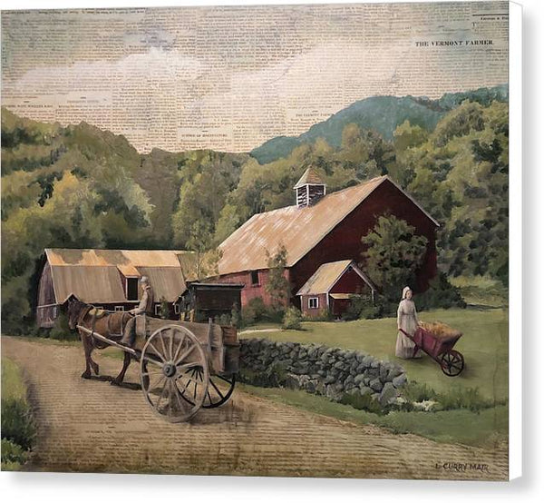 Thrasher Road Barn - Canvas Print