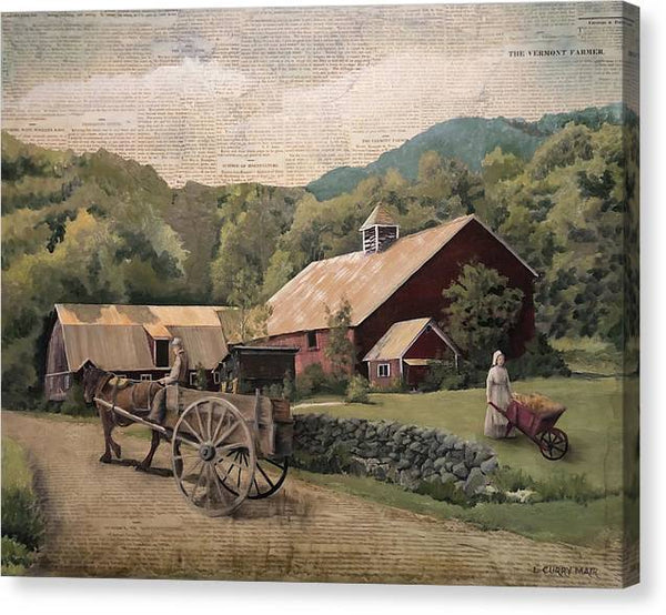 Thrasher Road Barn - Canvas Print