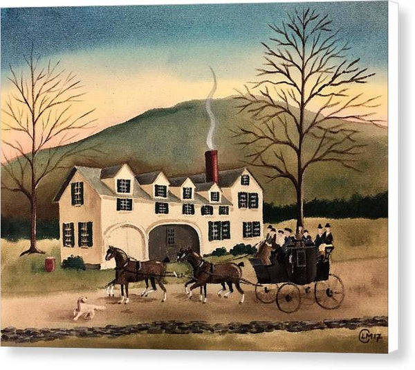 To the Inn - Canvas Print