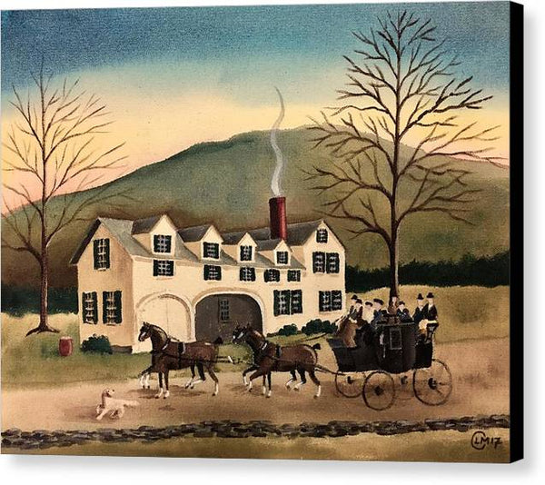 To the Inn - Canvas Print