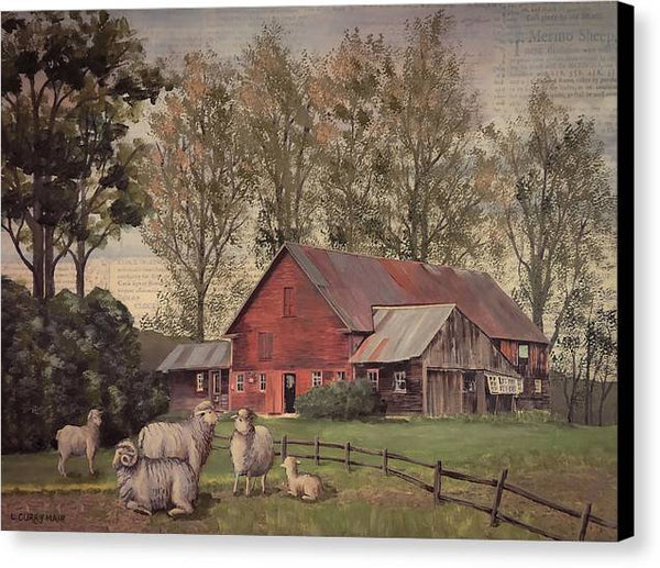 Weathersfield Bow Farm - Canvas Print