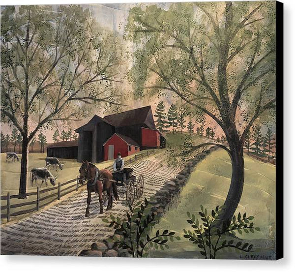 Westgate Rd Barn - Canvas Print