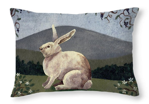 White Rabbit - Throw Pillow