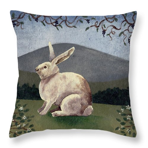 White Rabbit - Throw Pillow