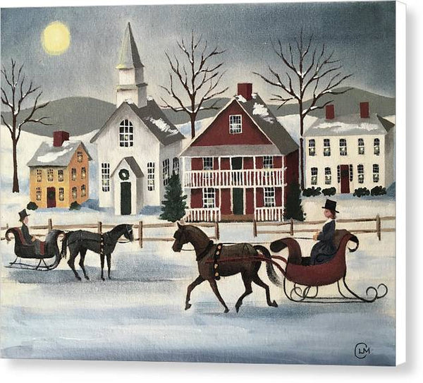 WinterVillage - Canvas Print