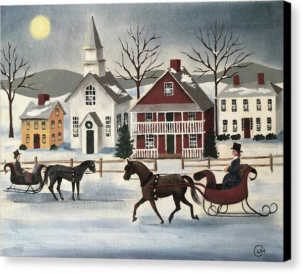 WinterVillage - Canvas Print