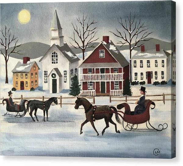 WinterVillage - Canvas Print